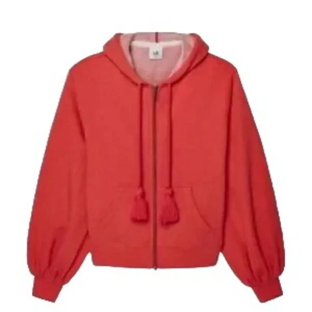 Cabi Tangerine Deluxe Full Zip Hoodie W's Small Balloon Sleeve Tassel 5657 - Picture 12 of 12